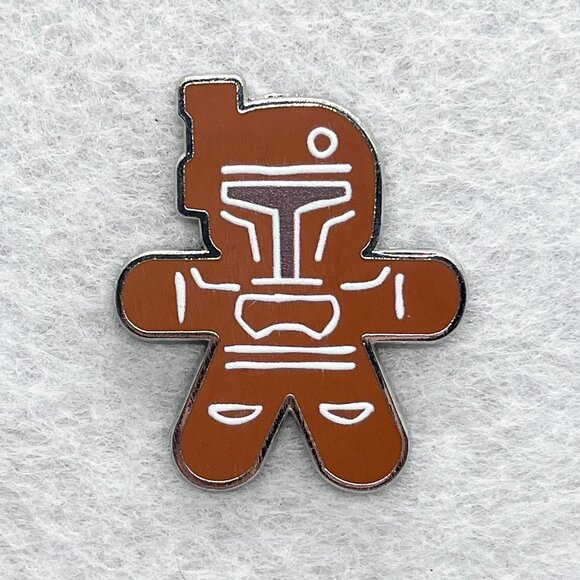 🔮 5/$25 Star Wars Disney Gingerbread Mystery Collection Boba Fett‎ Pin - Picture 1 of 3